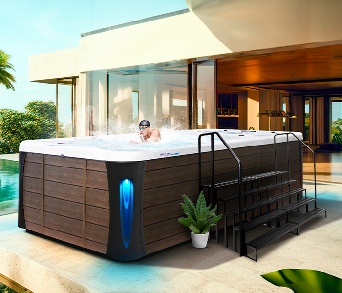 Calspas hot tub being used in a family setting - San Ramon